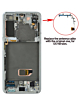 OLED Assembly with Frame for Galaxy S21 (G991) (PHANTOM GRAY) (Service Pack)