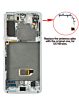 OLED Assembly with Frame for Galaxy S21 (G991) (PHANTOM WHITE) (Service Pack)