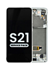 Stock up on the OLED Assembly with Frame for Galaxy S21 G991 in Phantom White, Service Pack.