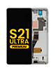 Purchase the OLED Assembly with Frame for Galaxy S21 Ultra 5G G998 in Phantom Silver, Premium.