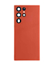 Grab the wholesale deals on the back glass with camera lens and adhesive for Galaxy S22 Ultra, no logo, red.