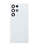 Shop the back glass with camera lens and adhesive for Galaxy S22 Ultra in phantom white, no logo.