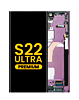 Buy the OLED Assembly with Frame for the Galaxy S22 Ultra S908 in Burgundy, premium model.
