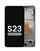 Order the OLED assembly with frame for Galaxy S23 S911 in phantom black. Service pack.