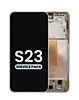 Buy the OLED assembly with frame for Galaxy S23 S911 in cream. Service pack.