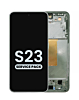 Purchase the OLED assembly with frame for Galaxy S23 S911 in green. Service pack.