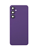 Shop the Back Glass with Camera Lens and Adhesive for Galaxy S23 FE, no logo, in purple.
