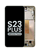 Order the OLED assembly with frame for Galaxy S23 Plus S916 in cream. Service pack.