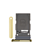 Buy the Single SIM Card Tray for Galaxy S24 or S24 Plus in amber yellow.
