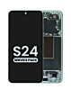 Grab the wholesale OLED Assembly with Frame for Galaxy S24 S921 in jade green, service pack.
