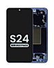 Purchase the OLED Assembly with Frame for Galaxy S24 S921 in cobalt violet, service pack.
