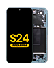 Buy the OLED Assembly with Frame for Galaxy S24 S921 in sapphire blue, premium edition.
