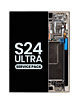 Buy the OLED Assembly with Frame for Galaxy S24 Ultra S928 in Titanium Gray, Service Pack.
