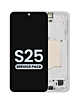 Stock up on the OLED Assembly with frame for Galaxy S25, model S931, in pinkgold, service pack.