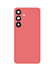 Order the Back Glass with Camera Lens and Adhesive for Galaxy S25 Plus in coral red with no logo.