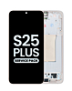 Buy the OLED Assembly with Frame for Galaxy S25 Plus, model S936, in pinkgold, service pack.
