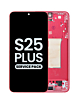 Shop the OLED Assembly with Frame for Galaxy S25 Plus, model S936, in coral red, service pack.