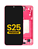 Grab the wholesale deals on the OLED Assembly with frame for Galaxy S25, model S931, in coral red, premium quality.