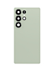 Grab the wholesale deals on the Back Glass with Camera Lens and Adhesive for Galaxy S25 Ultra in titanium jadegreen with no logo.