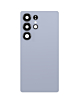 Buy the Back Glass with Camera Lens and Adhesive for Galaxy S25 Ultra in titanium silverblue with no logo.