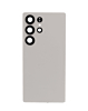 Order the Back Cover with Camera Lens and Adhesive for Galaxy S25 Ultra in titanium gray with no logo.