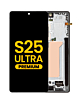 Order the OLED Assembly with Frame for Galaxy S25 Ultra, model S938, in titanium black, premium quality.