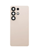 Back Glass with Adhesive and Back Camera Lens for Galaxy S26 Ultra (NO LOGO) (PINK GOLD)
