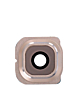 Purchase the gold back camera lens with bracket for Galaxy S6 Edge.