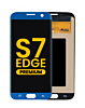 Purchase the OLED assembly without frame for Galaxy S7 Edge G935 in Coral Blue, premium.
