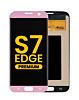 Stock up on the OLED assembly without frame for Galaxy S7 Edge G935 in Rose Gold, premium.