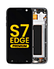 Order the OLED assembly with frame for Galaxy S7 Edge G935 in Black, premium.