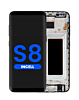 Buy the LCD assembly with frame for Galaxy S8 G950 in Midnight Black, aftermarket Incell.