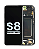 Purchase the OLED assembly with frame for Galaxy S8 G950 in Midnight Black, service pack.