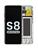 Purchase the OLED assembly with frame for Galaxy S8 G950 in Arctic Silver, service pack.