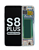 Buy the OLED assembly with frame for Galaxy S8 Plus G955 in Coral Blue, service pack.