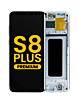 Stock up on the OLED assembly with frame for Galaxy S8 Plus G955 in Coral Blue, premium.