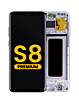 Buy the OLED assembly with frame for Galaxy S8 G950 in Orchid Gray, premium.