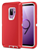 Heavy Duty Case for Galaxy S9 (RED & WHITE) (Only Ground Shipping)