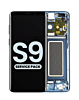 Buy the OLED assembly with frame for Galaxy S9 G960 in Coral Blue, service pack.