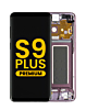 Order the OLED assembly with frame for Galaxy S9 Plus G965 in Lilac Purple, premium.