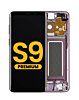 Order the OLED assembly with frame for Galaxy S9 G960 in Lilac Purple, premium.