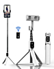 P70S Selfie Stick Tripod with Lights - (WHITE) (Only Ground Shipping)