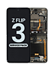 OLED Assembly with Frame for Galaxy Z Flip 3 F711 (PHANTOM BLACK) (US and International) (Service Pack)