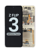 OLED Assembly with Frame for Galaxy Z Flip 3 F711 (CREAM) (US and International) (Service Pack)
