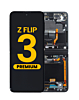 OLED Assembly with Frame for Galaxy Z Flip 3 F711 (PHANTOM BLACK) (US & International) (Premium)