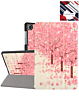 Old Style Notebook Design Case - PINK TREES for Galaxy Tab A9 Plus 2023 (11") / Tab A11 Plus 2025 (11") (Only Ground Shipping)