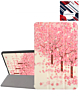 Old Style Notebook Design Case - PINK TREES for Galaxy Tab S9 / Tab S9 FE / Tab S10 FE / Tab S10 Lite (Only Ground Shipping)