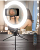 Bytech Selfie Ring Light with Tripod - (BLACK) (Only Ground Shipping)