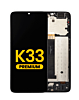 LCD Assembly with Frame for TCL K33 (T513W) (Premium)