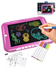9" Kids Drawing Light Up Tracing Pad - PINK (Only Ground Shipping)